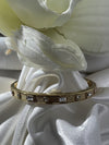 Royal Vintage Stone-Studded Gold Bangle