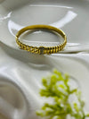 Classic Ribbed Gold Bangle
