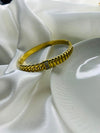 Classic Ribbed Gold Bangle