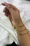Classic Etched Gold Bangles