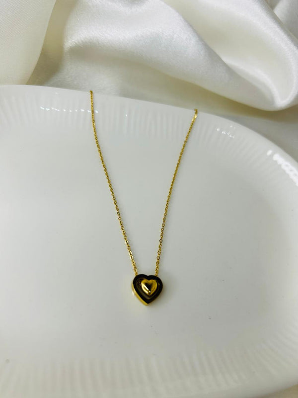 Double Heart Glow Pendant