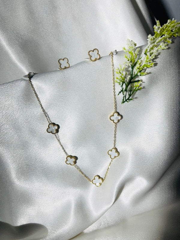 Mother of Pearl Clover Set