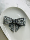 Pearl & Crystal Bow Clip