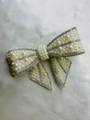 Pearl & Crystal Bow Clip