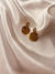 Textured Gold Drop Earrings