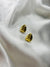 Golden Mosaic Stud Earrings