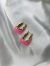 Blush Luxe Chunky Hoops