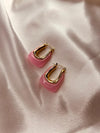 Blush Luxe Chunky Hoops