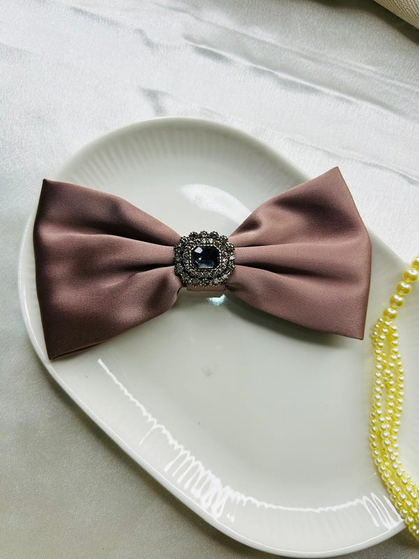 Royal Satin Crystal Bow