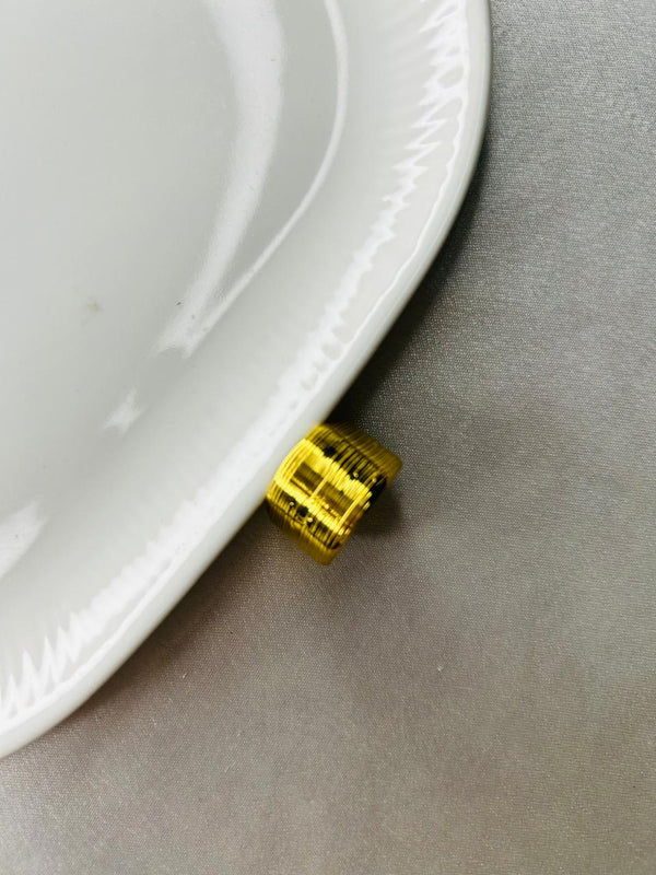 Textured Open Cuff Ring