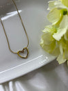 Golden Heart Link Necklace