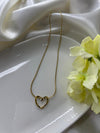 Golden Heart Link Necklace