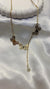 Golden Butterfly Pearl Drop Necklace
