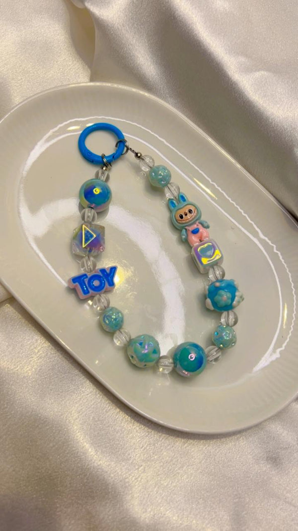 Toy Beaded Charm Keychain
