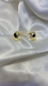 Anti-Tarnish Gold Dome Stud Earrings