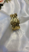 Golden Leaf Wrap Cuff Bracelet