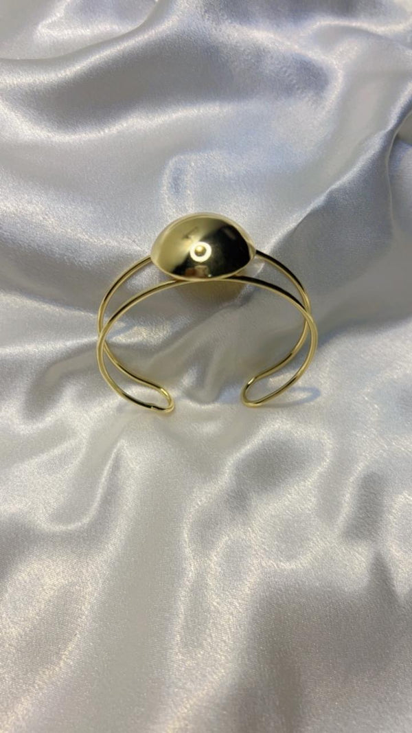 Golden Aura Cuff Bracelet