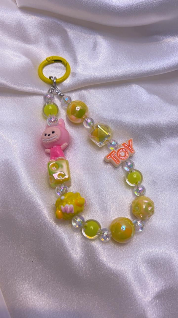 Toy Beaded Charm Keychain