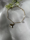 Elegant Butterfly Pearl Bracelet