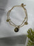 Double-Layer Floral Charm Bracelet