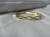 Modern Linked Gold Bangle