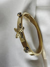 Starfish Sparkle Gold Bangle
