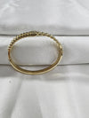 Classic Ribbed Gold Bangle
