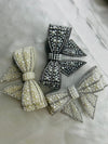 Pearl & Crystal Bow Clip