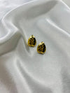 Golden Mosaic Stud Earrings