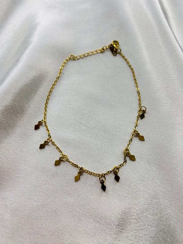 Delicate Geometric Anklet