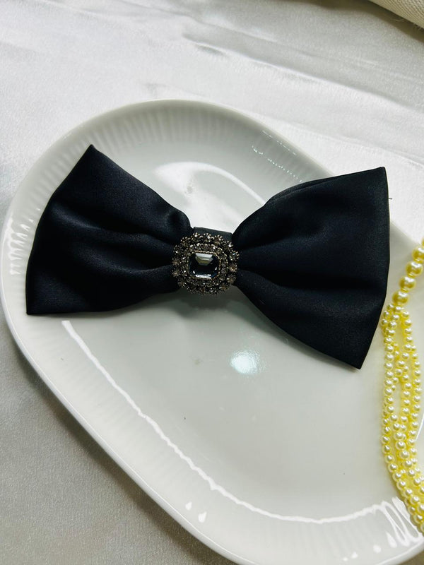 Royal Satin Crystal Bow