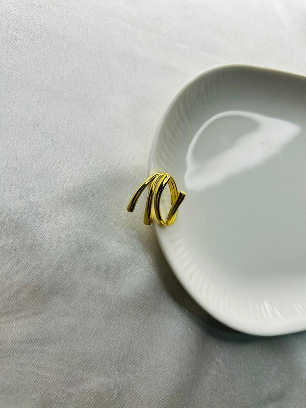 Golden Elegance Adjustable Ring