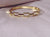 Modern Linked Gold Bangle