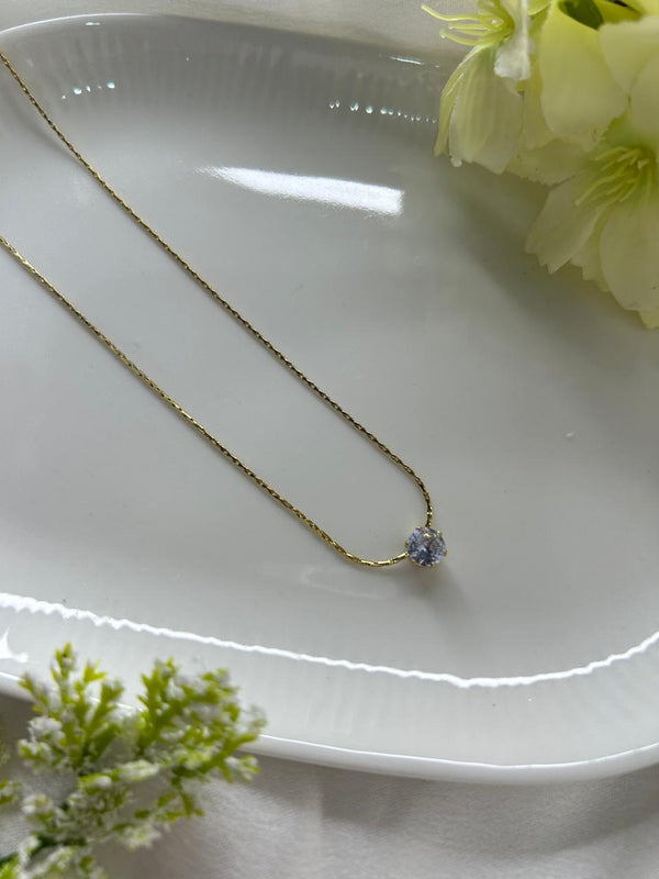 Timeless Solitaire Pendant Necklace