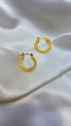 Anti-Tarnish Greek Key Hoop Earrings