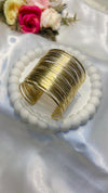 Golden Multi-Wire Cuff Bracelet