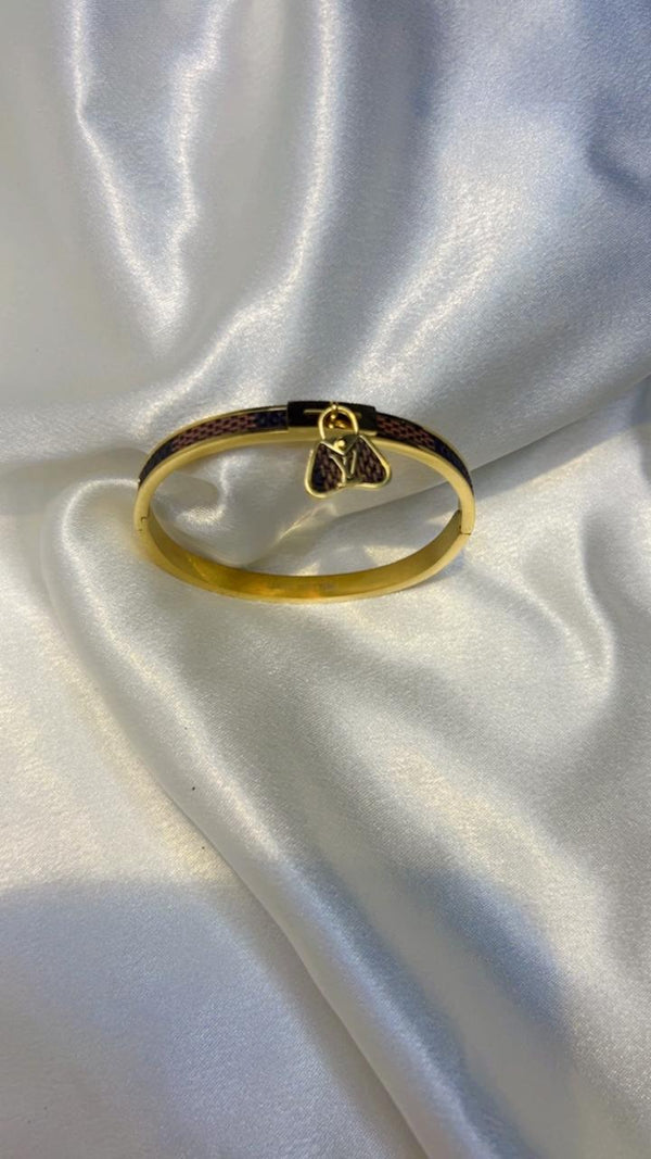 Golden Charm Lock Kada