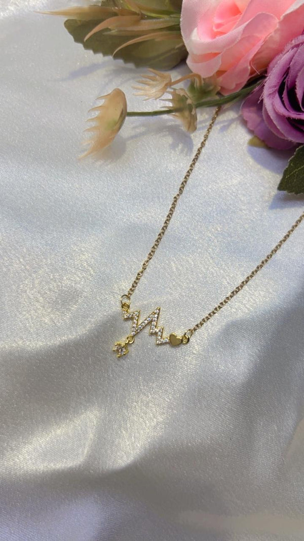 Heartbeat Charm Anti-Tarnish Necklace