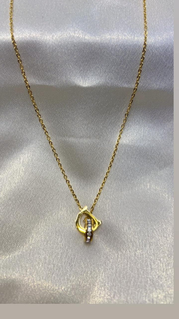 Infinity Spark Charm Necklace