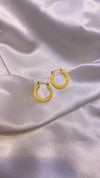 Anti-Tarnish Greek Key Hoop Earrings