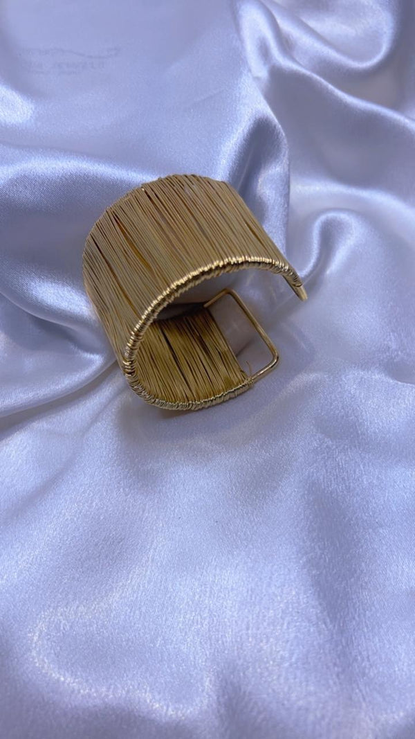 Golden Wave Cuff Bracelet