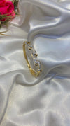 Zigzag Crystal Gold Bracelet