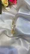 Zigzag Crystal Gold Bracelet