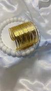 Golden Multi-Wire Cuff Bracelet