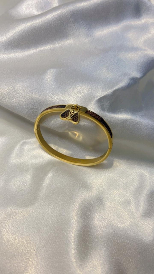 Golden Charm Lock Kada